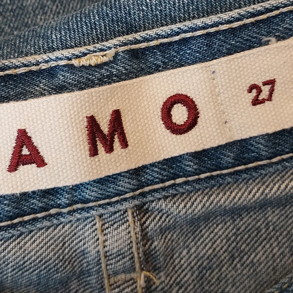 AMO Billie High Rise Cropped Denim Jean Jeans Size 27 - Picture 9 of 12